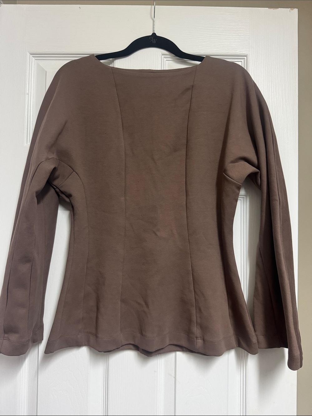 ASOS Brown Long Sleeve Crewneck Top
